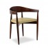 Harbor Beechwood Mid Century Modern Commercial Hospitality Restaurant  Indoor Custom Upholstered Dining Arm Chair